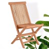 Garden - Teak: Folding Chairs Natural made of teakwood (image 1 of 2).