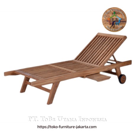 Outdoor: Lounger Sun made of teakwood (image 1 of 2).