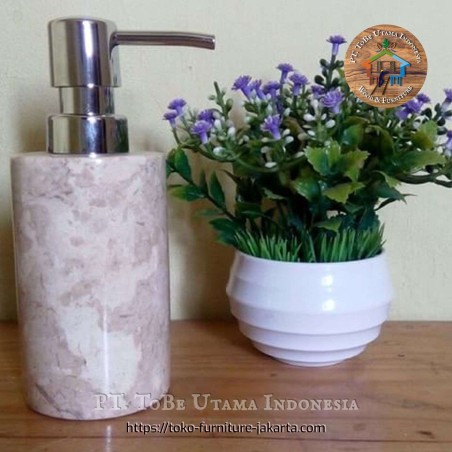 Accessories - Soap Place: Marble Soap Bottle made of marble (image 1 of 1).