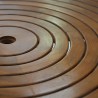 Teras - Meja: Meja Bundar Spiral di buat dari kayu jati (gambar 2 dari 8).
