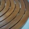 Terrace Tables: Teak Wood Round Table Garden Spiral made of teakwood (image 6 of 8).