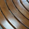 Teras - Meja: Meja Bundar Spiral di buat dari kayu jati (gambar 7 dari 8).