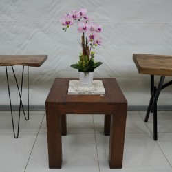 Living Room - Coffee Tables: JCT Marble Table 1 made of teakwood, marble (image 2 of 4).