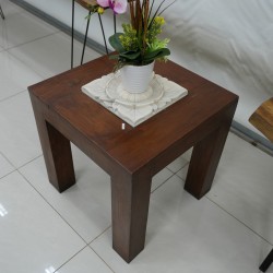 Living Room - Coffee Tables: JCT Marble Table 1 made of teakwood, marble (image 1 of 4).
