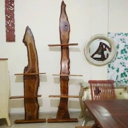 Accessories - Wall Decoration: Teak Wood Wall Decor (Doublepack) made of teakwood (image 1 of 2).