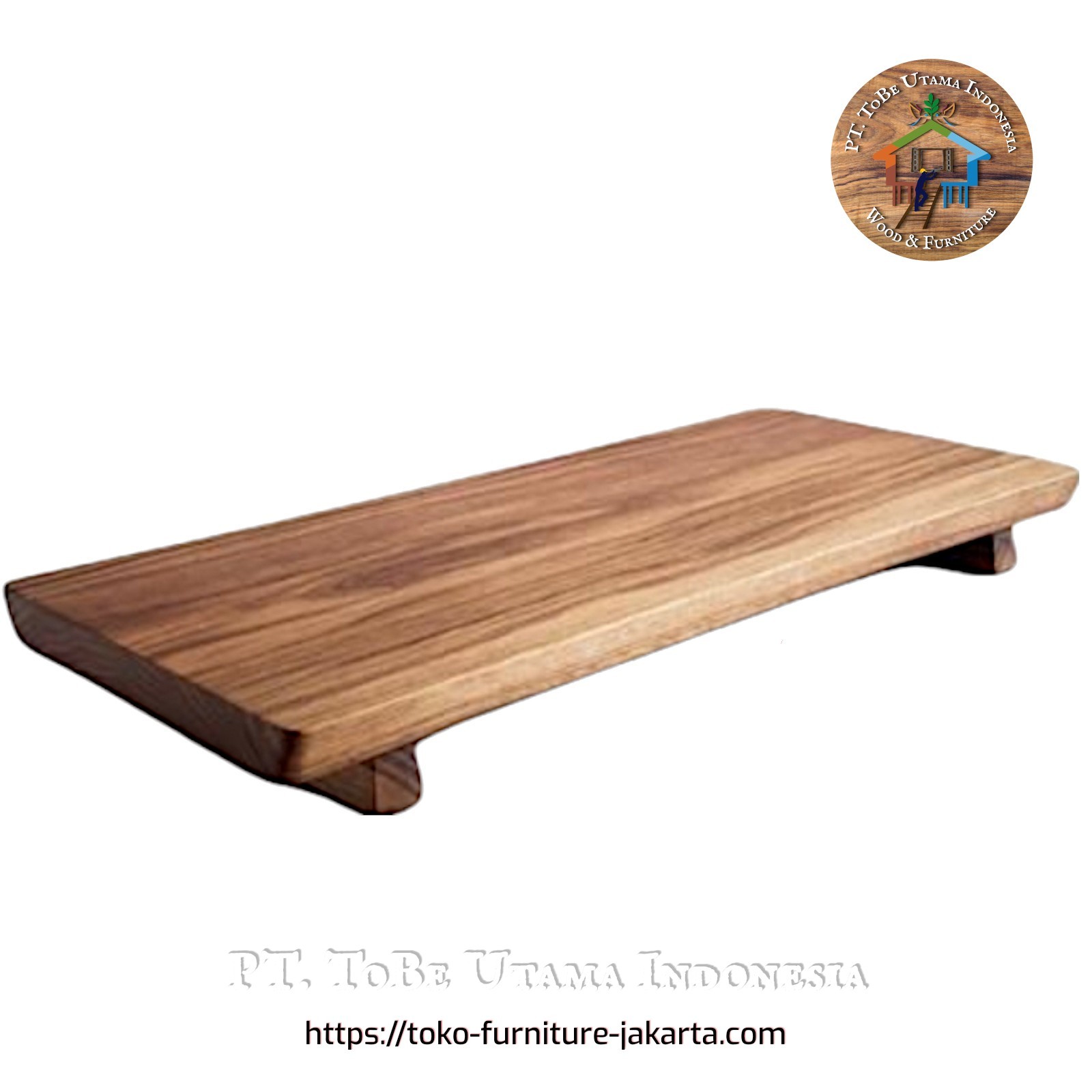 Kitchenware: Cutting Board with Legs made of teakwood (image 1 of 1).