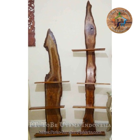 Teak Wood Wall Decor (Doublepack) Teak Wood Wall Decor (Doublepack)