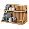 Peralatan Dapur: Rak Piring Dinding di buat dari kayu jati (gambar 1 dari 2).