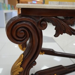 Living Room - Entry Tables: Graha Shakira Entrance Table Marble made of mahogany wood (image 9 of 13).