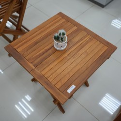 Terrace Tables: Square Terrace Table made of teakwood (image 4 of 7).
