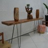 Ruang Keluarga - Meja Dinding: Meja Konsol Pinggir Alami di buat dari kayu mahoni (gambar 7 dari 17).