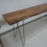 Living Room - Entry Tables: Natural Edge Console Table made of mahogany wood (image 14 of 17).