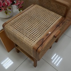 Bedroom - Night Tables: Nakas Drawer Full Rattan made of teakwood, rattan (image 2 of 8).