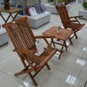 Garden - Teak: Folding Chairs With Arms made of teakwood (image 2 of 17).