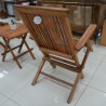 Garden - Teak: Folding Chairs With Arms made of teakwood (image 4 of 17).