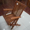 Garden - Teak: Folding Chairs With Arms made of teakwood (image 11 of 17).