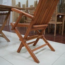 Garden - Teak: Folding Chairs With Arms made of teakwood (image 12 of 17).