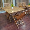 Garden - Teak: Folding Chairs With Arms made of teakwood (image 13 of 17).