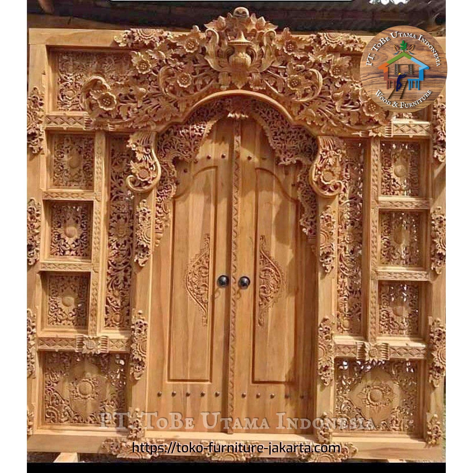 Doors: Bali Gebyok 02 made of teakwood (image 1 of 1).