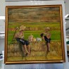 Art: Painting „Lukisan Anak Tani“ - Farmer's Children made of oil painting on canvas (image 5 of 5).