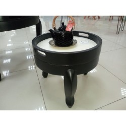 Living Room: Round Coffee Table with Small Tray (image 13 of 22).