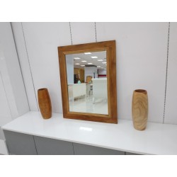 Living Room: Teak Wood Mirror Glass (image 13 of 13).