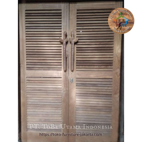 Doors: Betawi Doors with Keris made of teakwood (image 1 of 1).