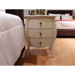 Bedroom: White Nightstand 3 Drawers (image 3 of 3).