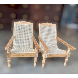 Living Room: Balinese Antique Rattan Chair (image 1 of 1).