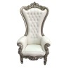 Living Room: White Princes Sofa Chair (image 1 of 1).