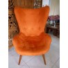 Living Room - Chairs: Sofa Jayadiva made of sponge, mahogany wood, velvet (image 1 of 1).