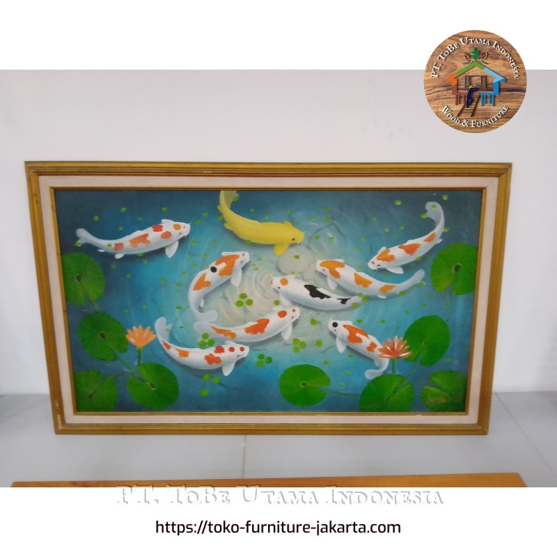 Accessories: Chef Goldfish Canvas Painting (image 1 of 1).