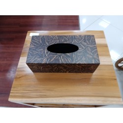 Accessories: Coconut Wood Tissue Place (image 1 of 1).