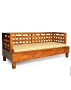 Bale Bench or Day Bed From Jepara Carved Teakwood for Relaxing at Home