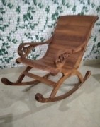 Outdoor Rocking Chairs Teak Wood for Relaxing on the Terrace & Garden
