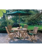 Garden Furniture Set - Foldable Garden Furniture Made of Teak Wood