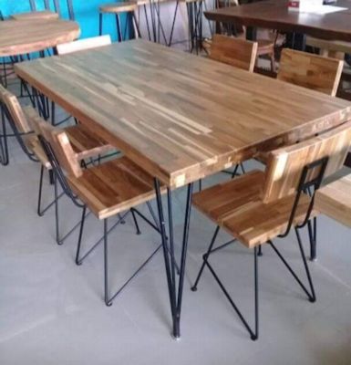 Rectangular cafe table