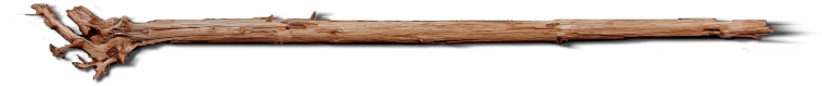 Wood log as line separator