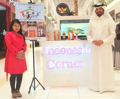 CEO Lisa at Indonesian Corner in Qatar
